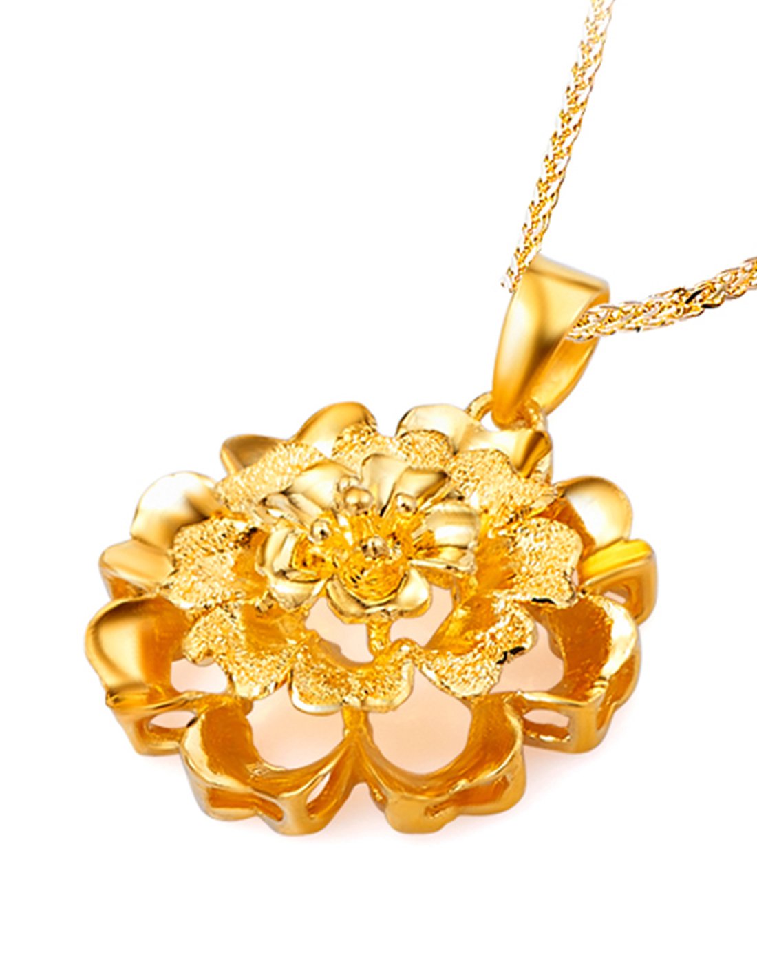 周大福珠宝专场周大福 繁花似锦 足金黄金吊坠(计价)f151472-a_唯品会