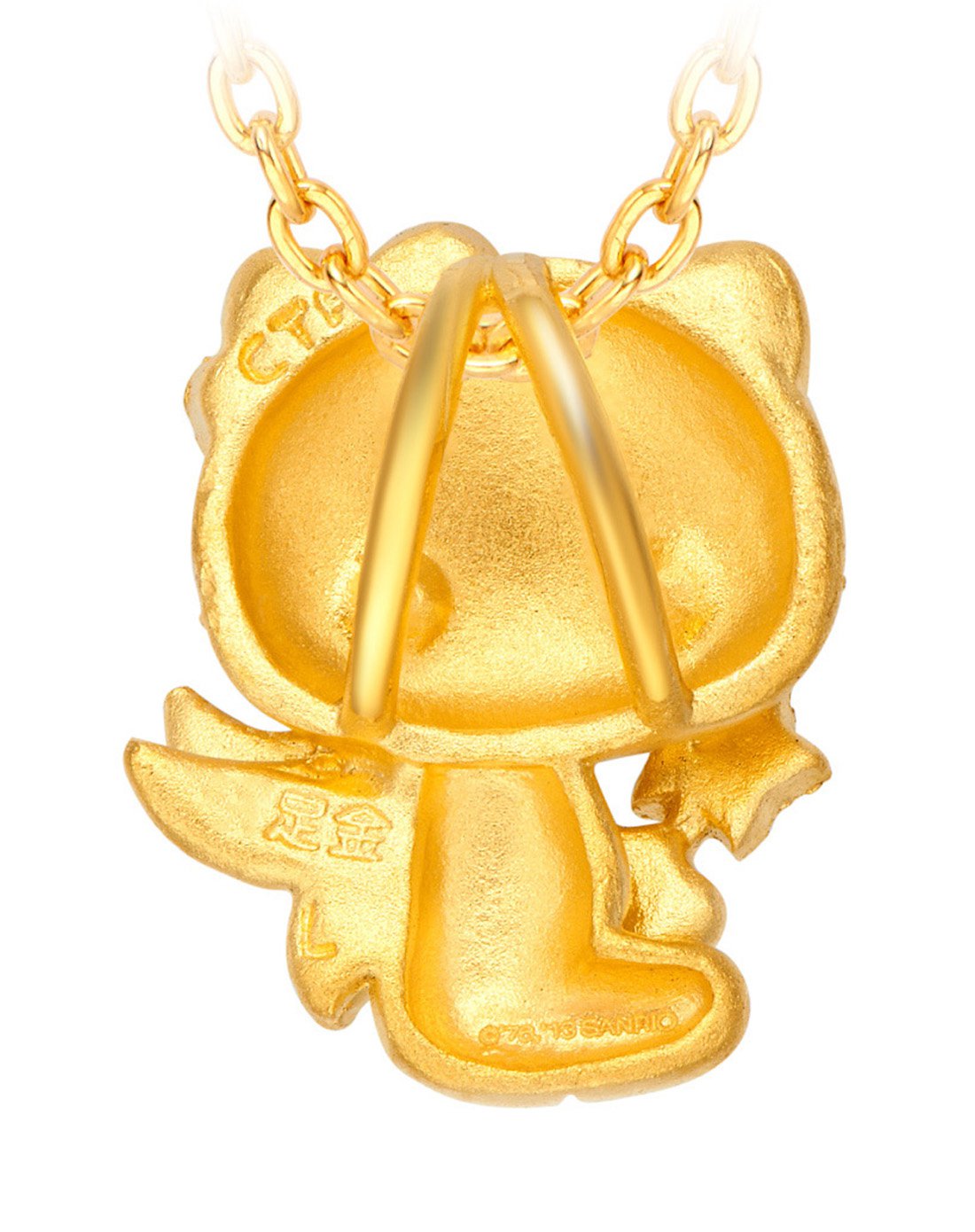 周大福 hellokitty凯蒂猫黄金吊坠