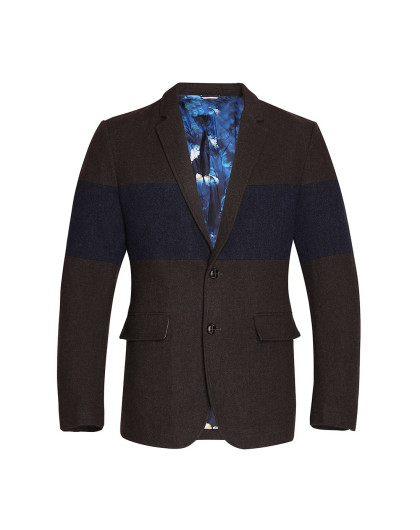 felix buhler男装特卖旗舰店羊毛混纺翻口袋成熟时尚休闲翻领男士便西