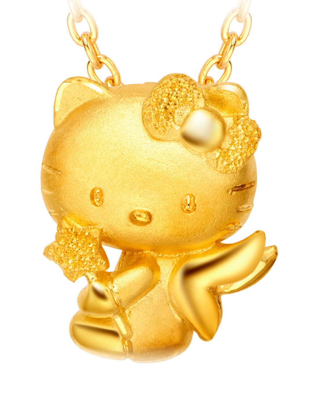 周大福 hellokitty凯蒂猫黄金吊坠