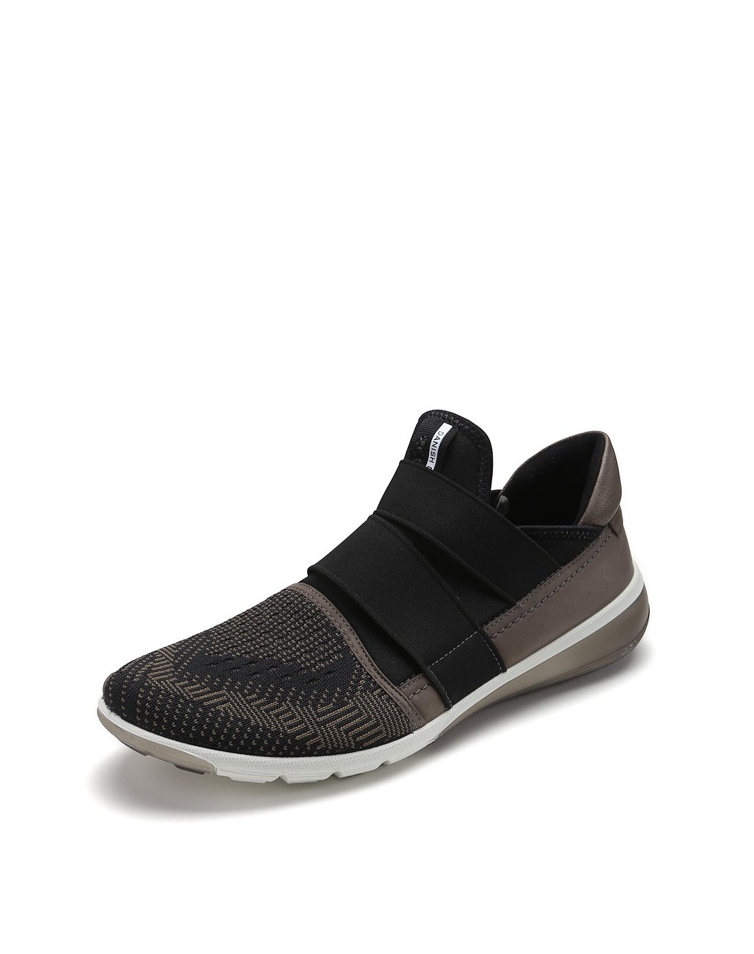 ecco爱步时尚套脚鞋 编织鞋面男鞋步行鞋 盈速