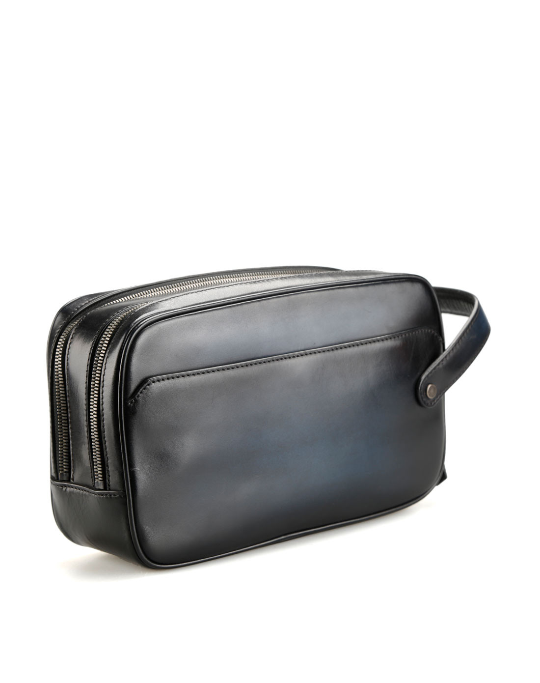 进口 擦色小牛皮男士洗漱包