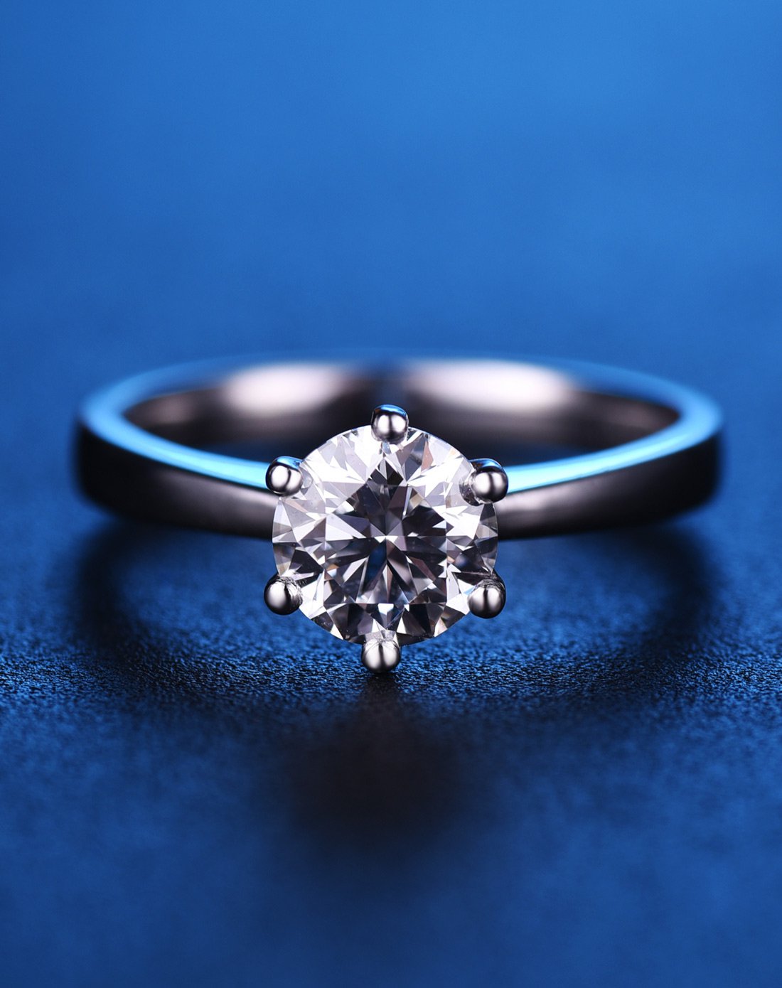 爱度爱度 1克拉pt950铂金钻石女戒/钻戒-皇冠六爪id0e94323_唯品会