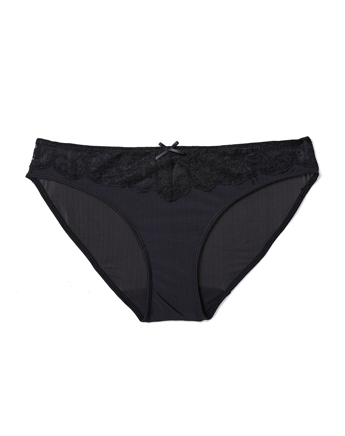 hsia遐专柜正品纯棉底裆细条纹双拉面料低腰三角裤性感蕾丝女士内裤