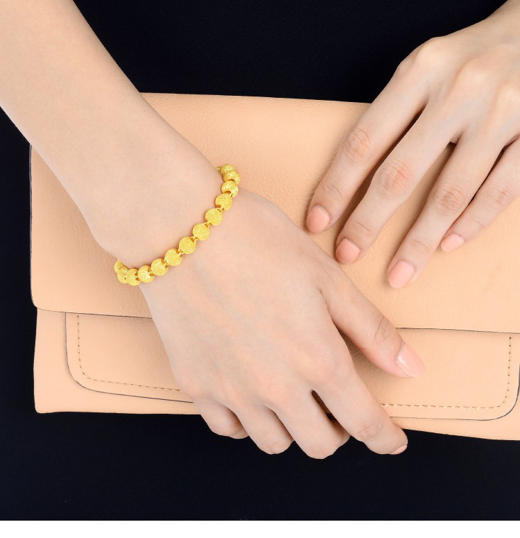 周生生黄金(足金)圆珠手链 计价