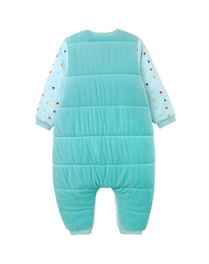 英氏宝宝秋冬夹棉分腿睡袋 加厚锁温 按扣裤裆