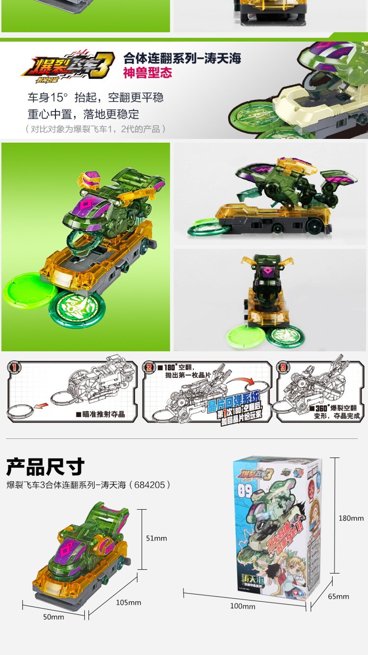 【爆裂飞车3】覆海鲨-空中翻滚变形车