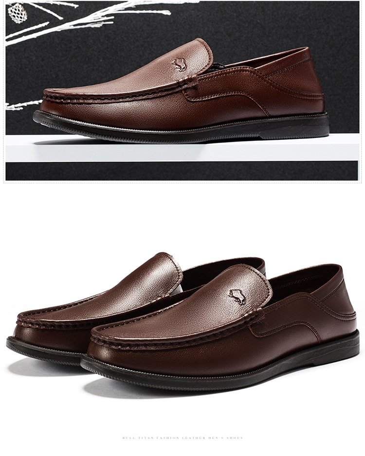 公牛巨人bull titan男鞋特卖旗舰店男鞋皮鞋男士新款商务休闲皮鞋舒适