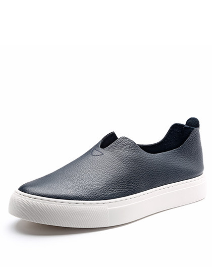 男士休闲鞋乐福鞋真皮懒人鞋新款一脚蹬