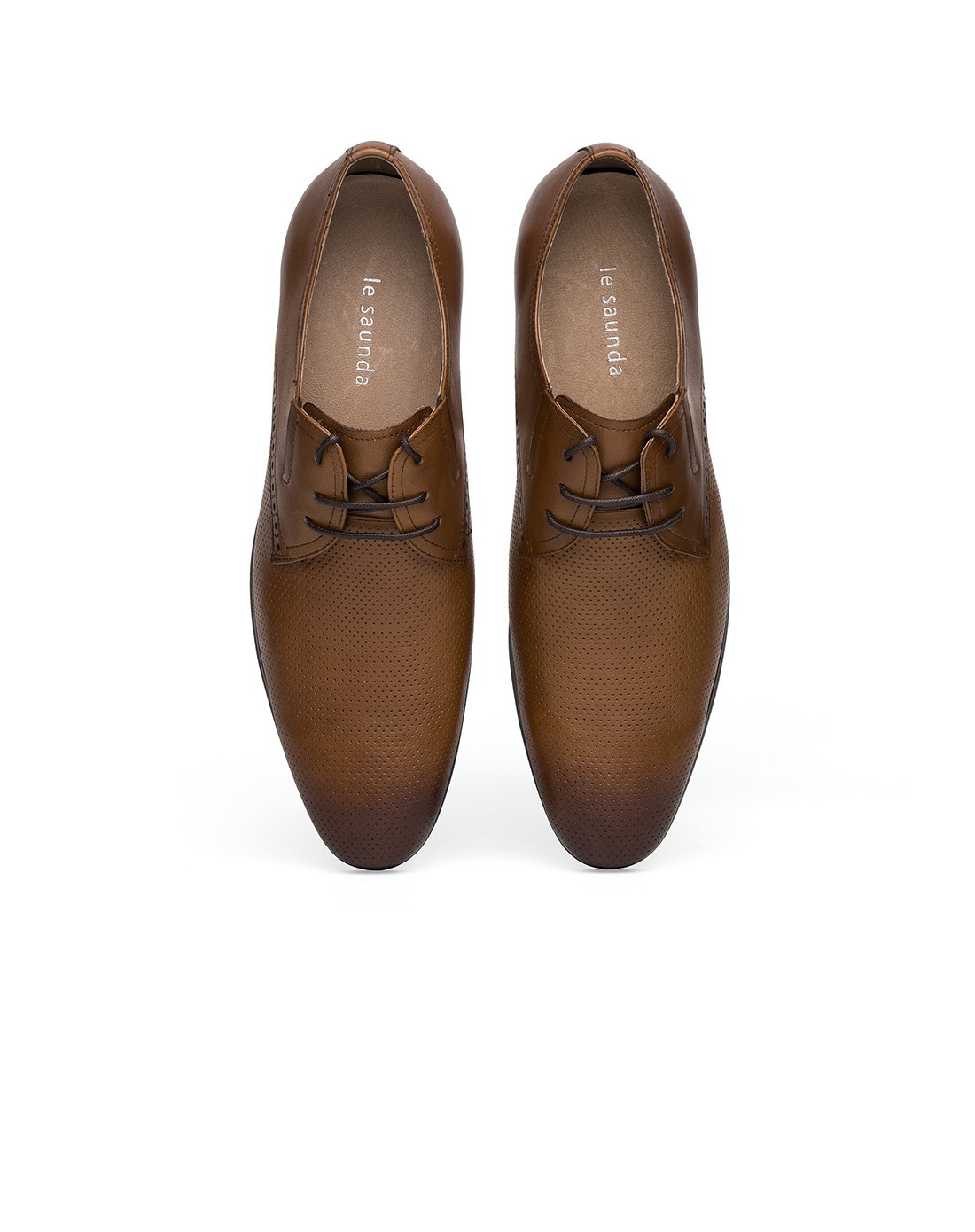 莱尔斯丹 2018新款商务正装系带男鞋男士皮鞋9mm66101