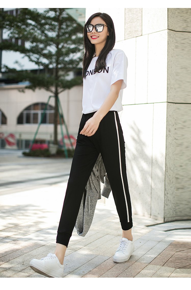 松紧脚口校服裤