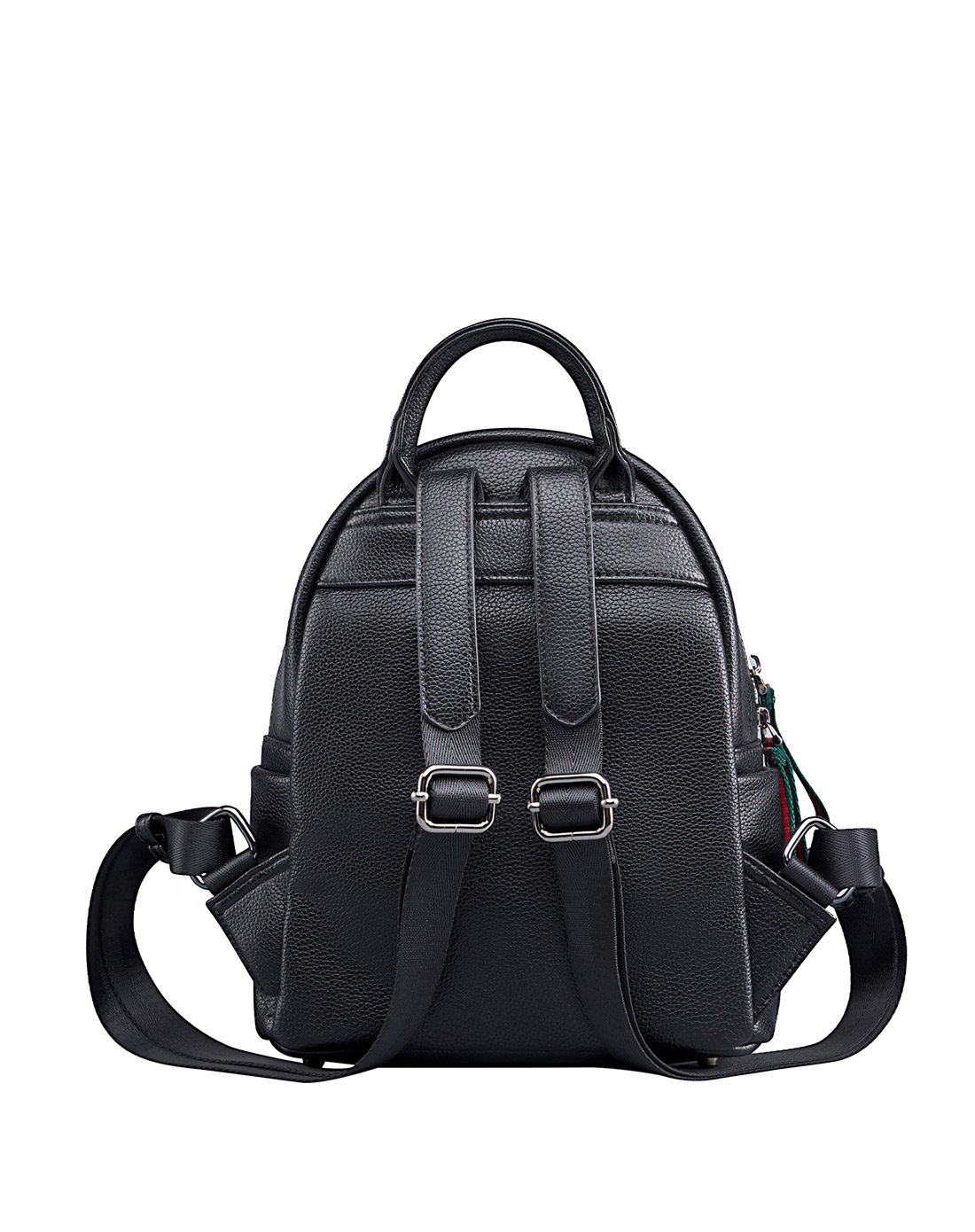 意尔康简约学院风荔枝纹女款双肩包