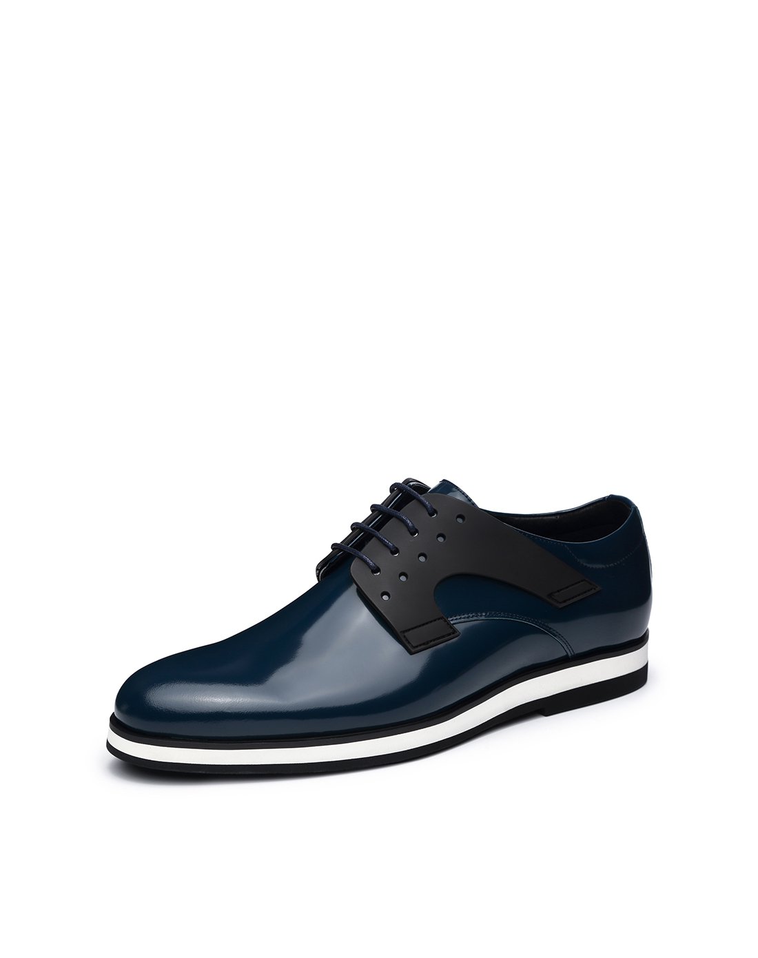 glastone 2018年 牛皮圆头低跟概念鞋耳商务男鞋