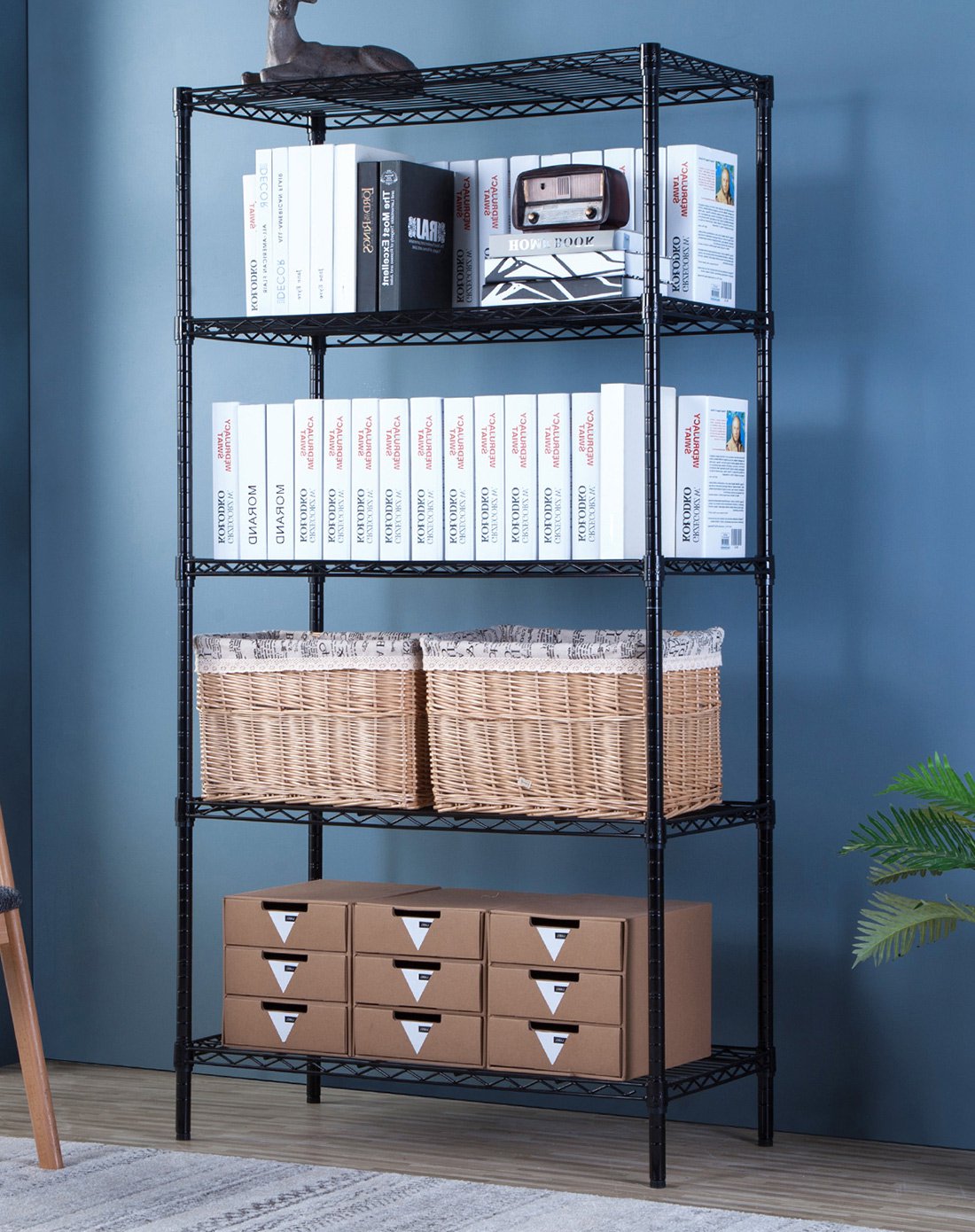 金属大型仓库阳台五层收纳储物架厨房置物架