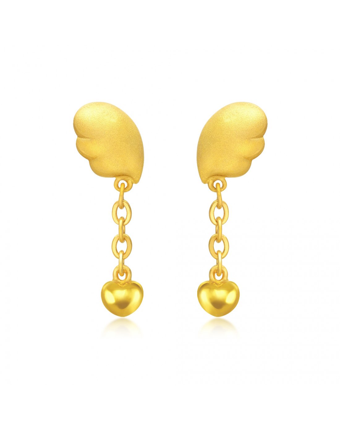 周生生黄金天使耳环