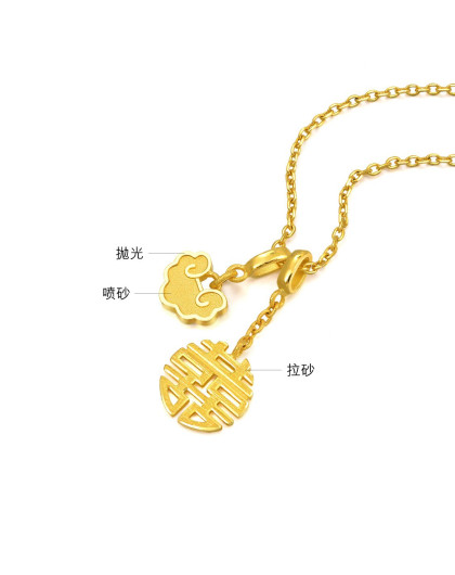 周生生点睛品黄金(足金)吉祥系列喜乐如意吊坠(不含项链)定价