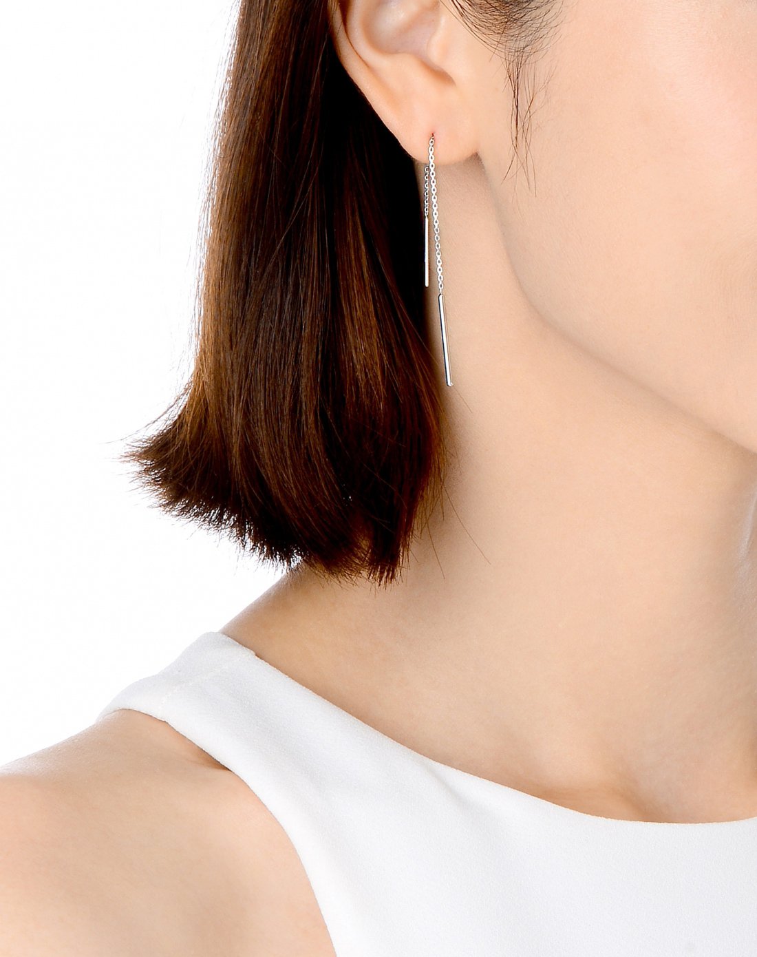 周生生pt950铂金ear play耳线