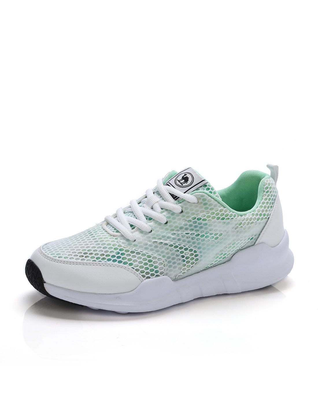 骆驼牌 女鞋新款 炫彩时尚透气网面休闲缓震女运动鞋