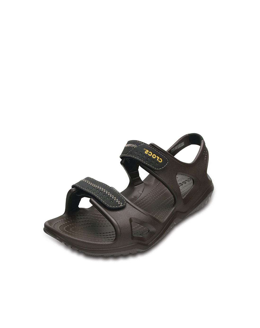 简约经典 crocs卡骆驰男士夏季平底防滑凉鞋