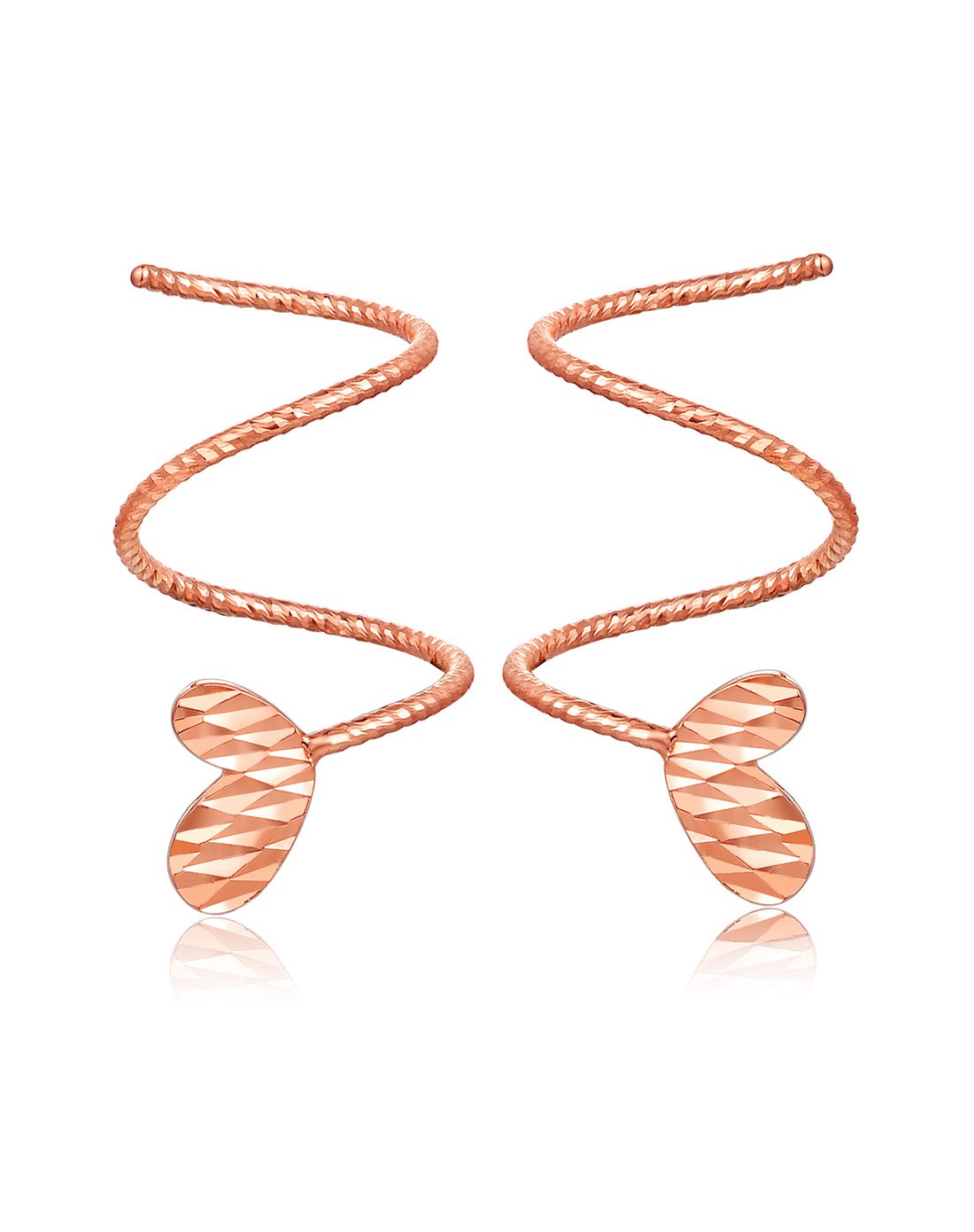 adk 18k金玫瑰金耳饰(定价)