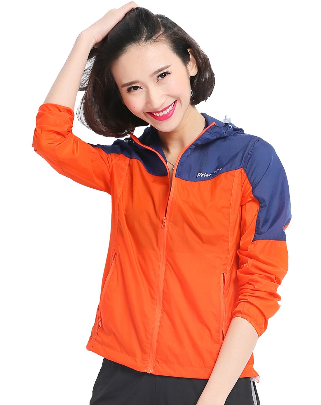 轻薄宽松 女款户外拼接皮肤衣