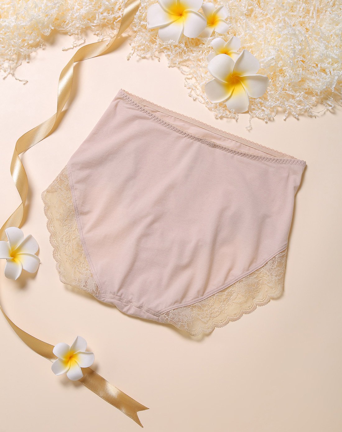 aimer女款蕾丝花边百搭内裤高腰内裤无痕内裤女