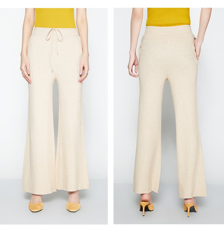 2018春夏新款清爽冰麻宽松休闲裤阔腿裤