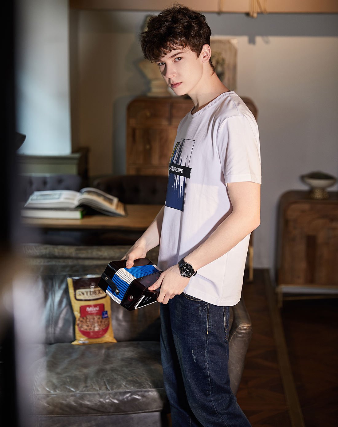 唐狮tonlion男前片彩色图案印花t恤122211022942100_唯品会