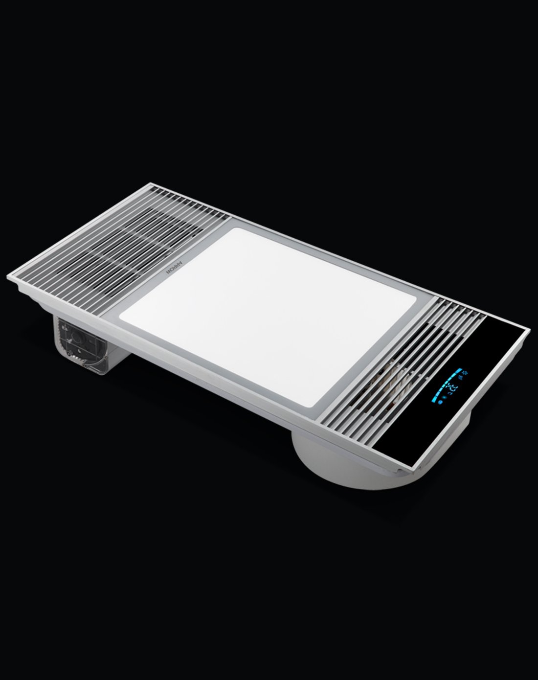 风暖浴霸集成吊顶五合一led照明换气风暖取暖彩屏显示双电机浴霸