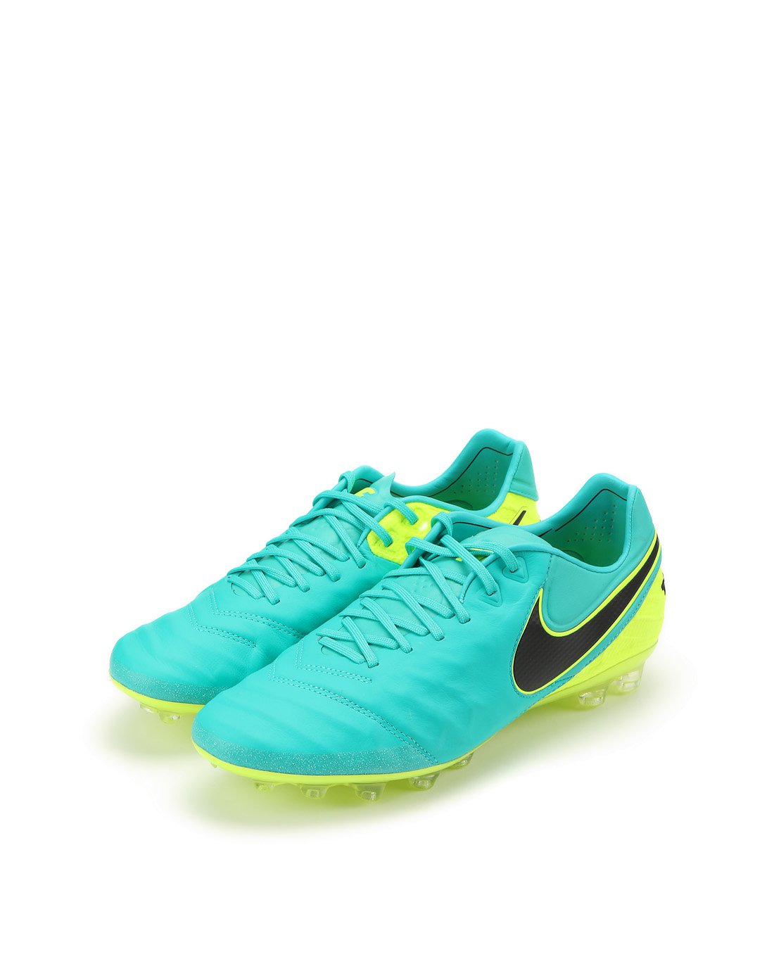 耐克nike 减震支撑 男款翡翠绿/黑/荧光黄足球鞋 足球系列