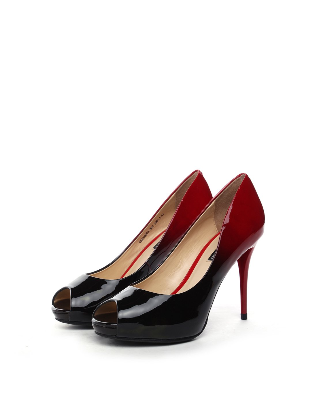 歌斯东尼gastone lucioli&诗兰柏高slbg混合女鞋专场 双色渐变红黑牛