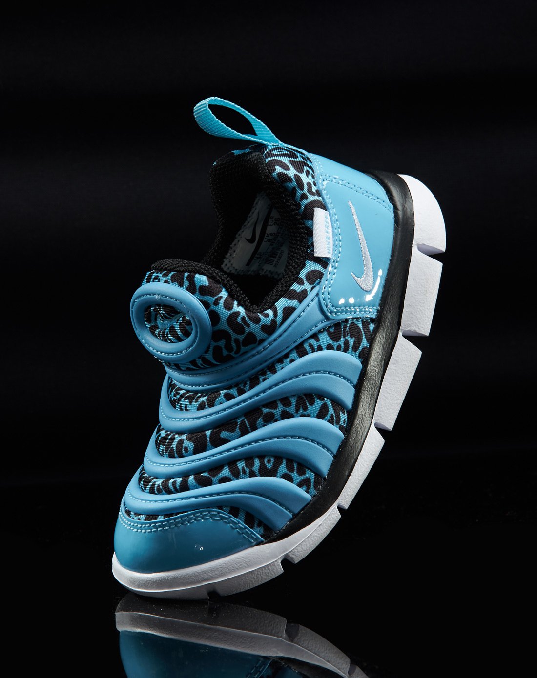 耐克nike 毛毛虫 男子小童蓝色豹纹跑步鞋 跑步系列