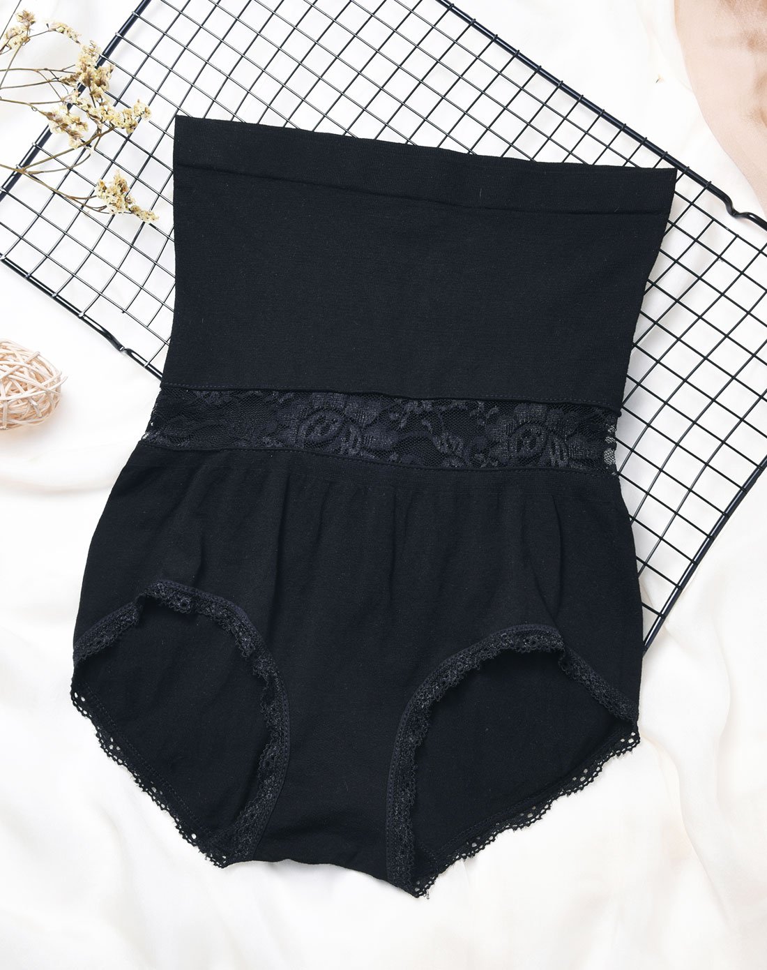 收腹高腰蕾丝镂空塑身美体女士三角裤 女内裤 女士内裤三角裤淑女少女