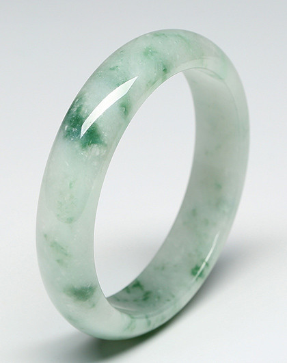 凤禧 玉福呈祥飘兰花天然翡翠玉手镯