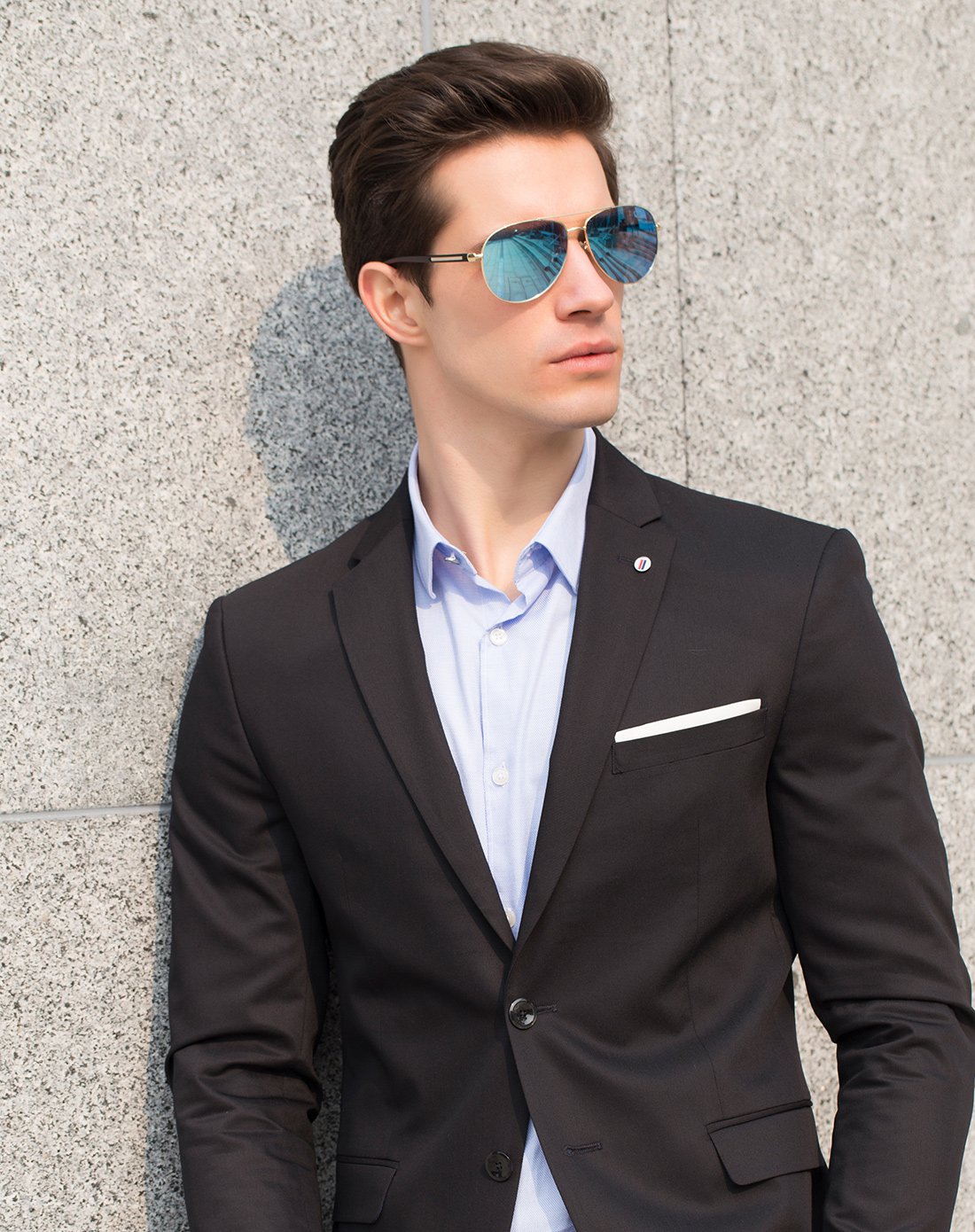 vomdir 新款 金属大框经典男款蛤蟆墨镜高清驾驶偏光太阳镜