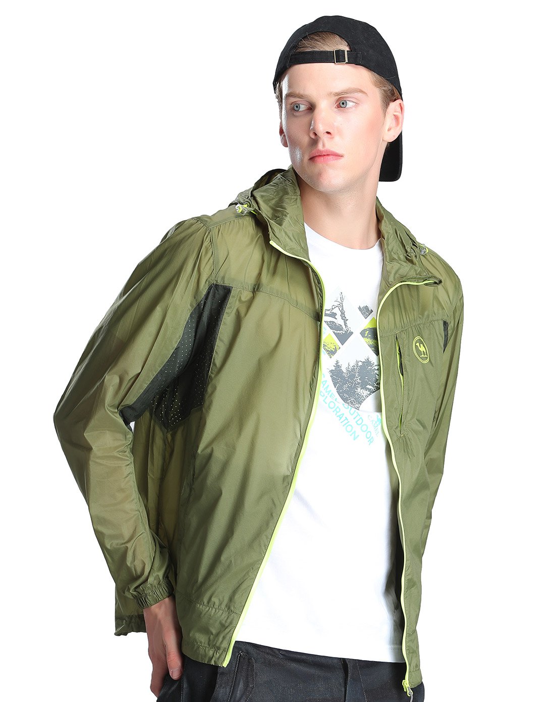 骆驼牌服饰特卖旗舰店骆驼牌轻盈透气 皮肤风衣 休闲外套 (含皮肤袋)