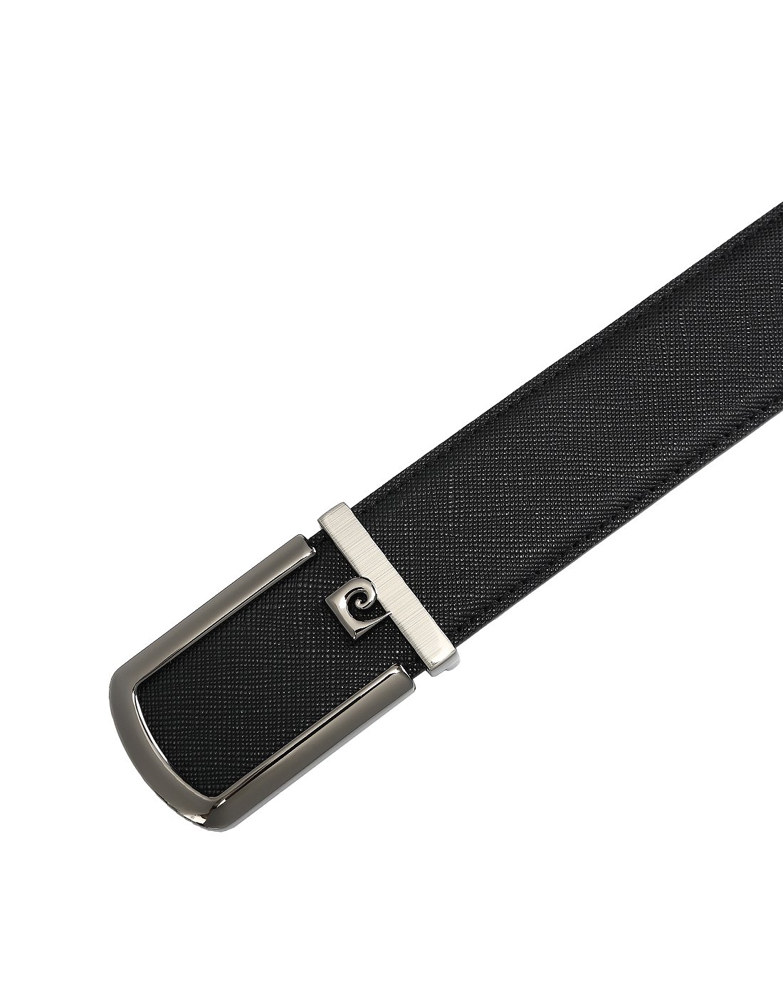 2018新款经典十字纹牛皮男士皮带商务百搭板扣头层牛皮男腰带