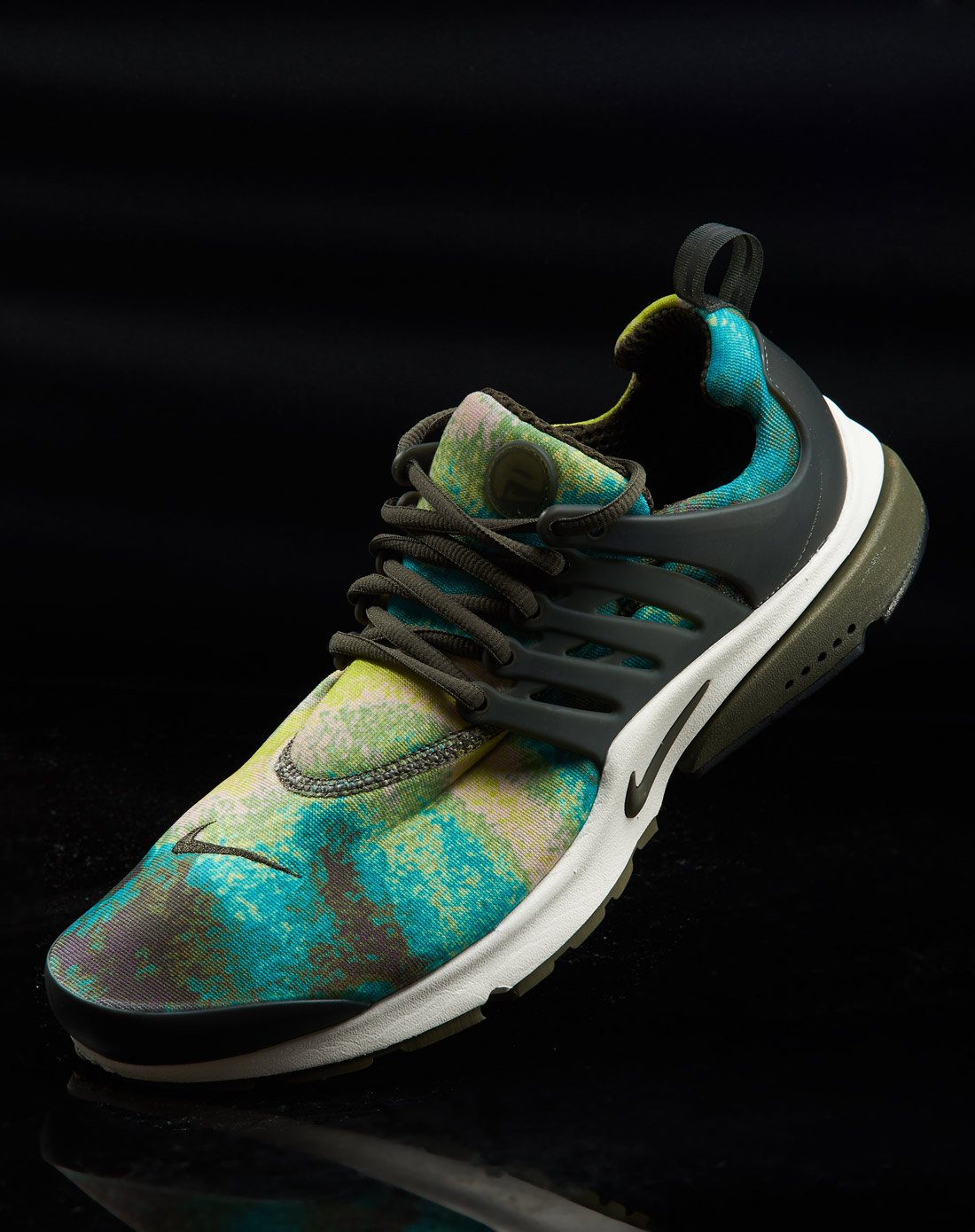 耐克nike air presto 男款幻影黑/卡其绿/翡翠绿运动鞋 运动休闲系列