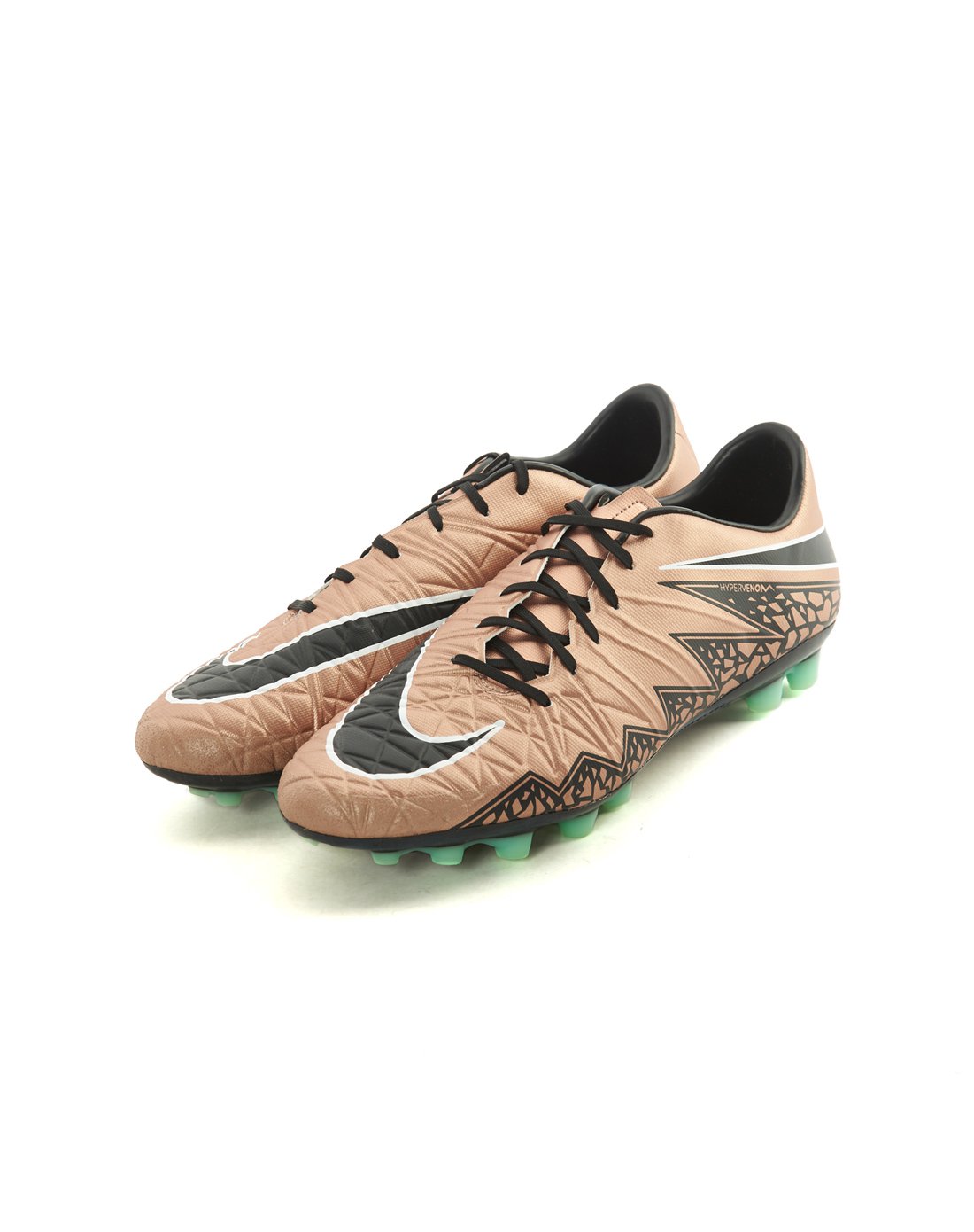 耐克nike 毒蜂2代 ag 男款红古铜/黑/光辉绿足球鞋 足球系列