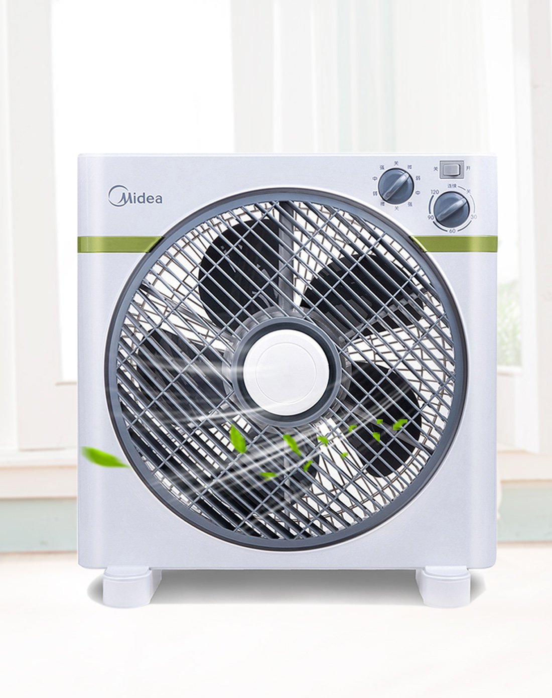 美的midea风扇专场美的kyt30-15aw家用12寸柔风小巧省电鸿运扇kyt30