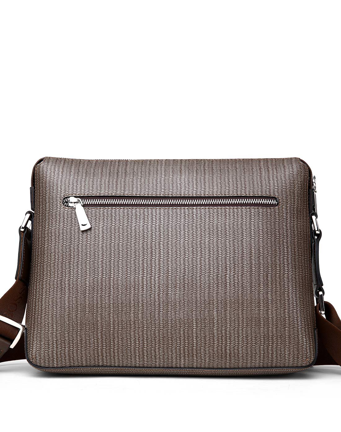 博斯绅威男士包包横款方形商务公文包休闲时尚单肩斜挎包