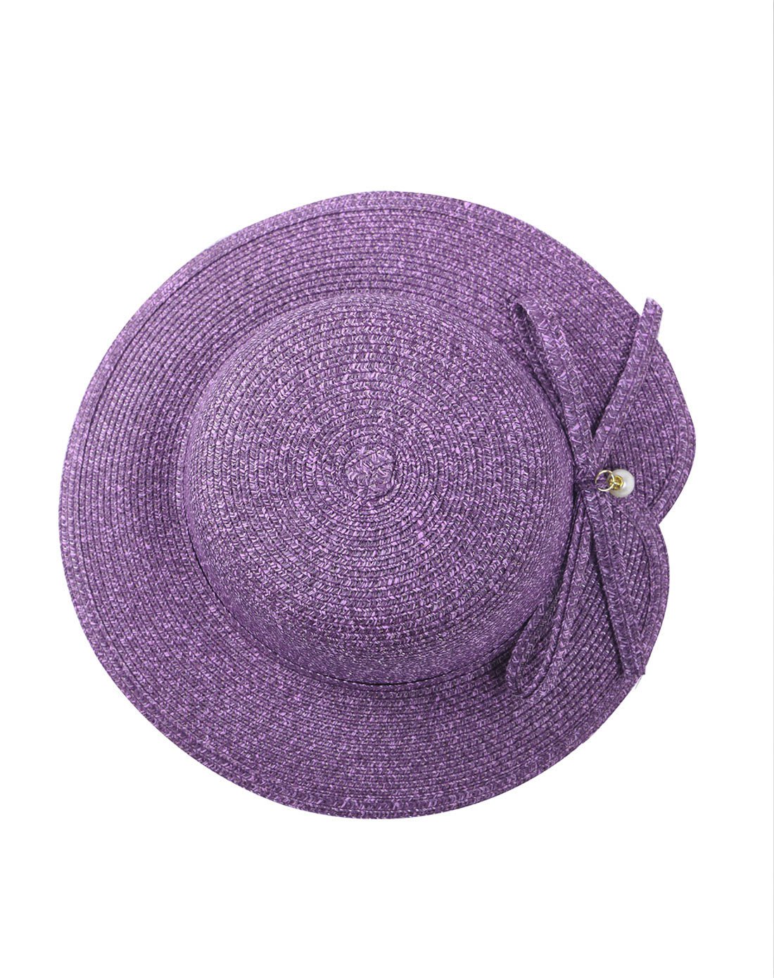 新品时尚防晒简约草编遮阳帽子女士蝴蝶结宽檐帽