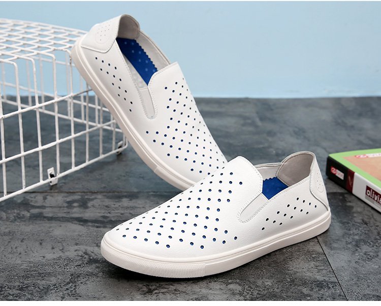 激光冲孔潮流百搭乐福鞋