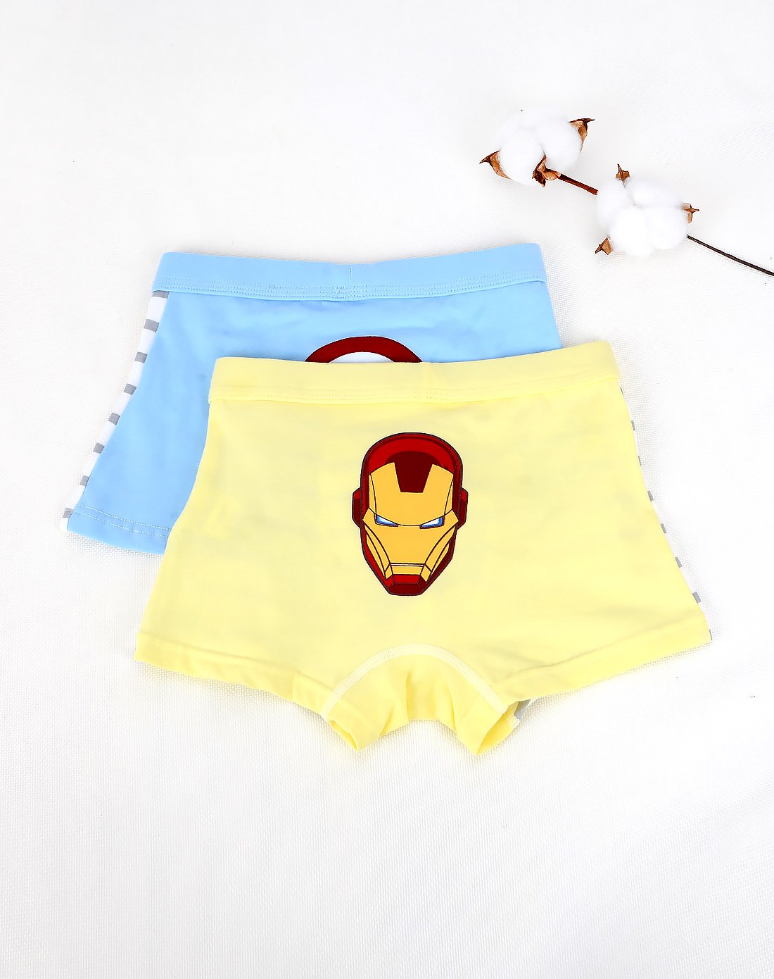 迪士尼儿童内裤漫威美国队长四角内裤2条装