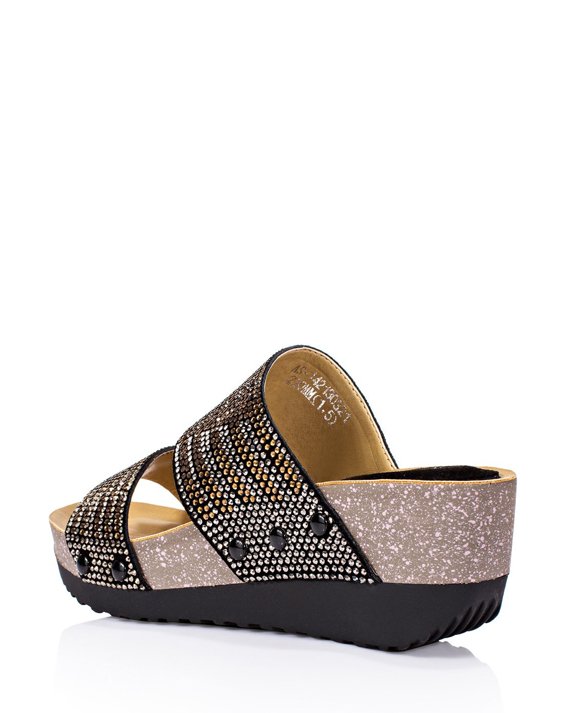 dg新款闪亮厚底松糕拖鞋一字拖坡跟防水台拖鞋