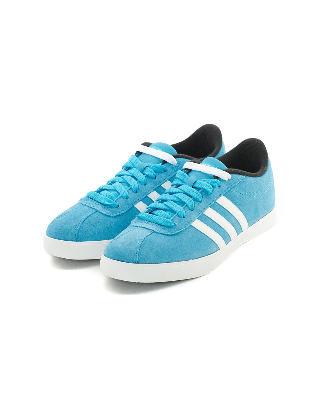 休闲舒适 女款浅水蓝/亮白/黑色休闲鞋 neo系列 阿迪达斯adidas