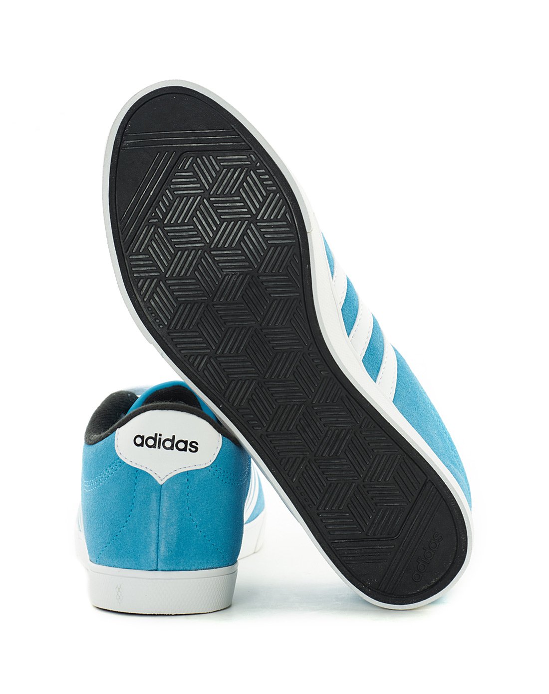 休闲舒适 女款浅水蓝/亮白/黑色休闲鞋 neo系列 阿迪达斯adidas