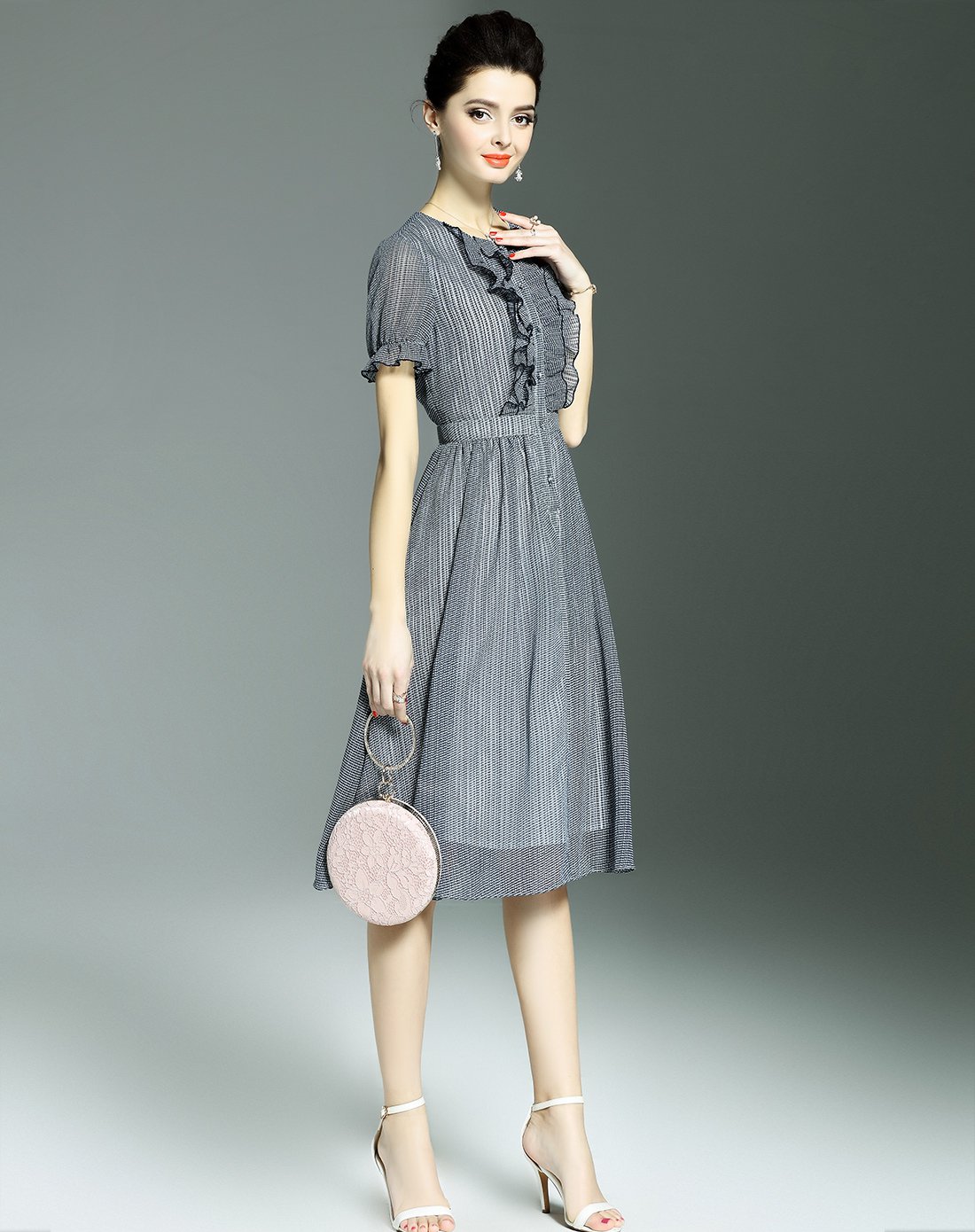 尖货集结 盛夏直降-珂曼雅kemanya女装2018珂曼雅夏装新品 时尚圆领