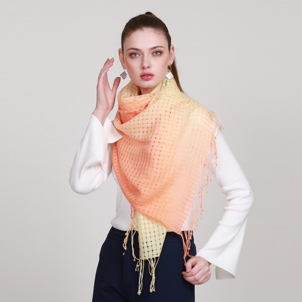 春夏薄款空调巾防晒巾百变多功能空调披肩