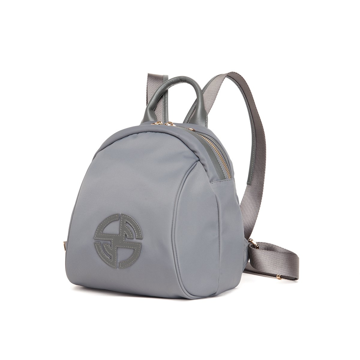 新品休闲百搭轻便尼龙拼接女士防水字母双肩背包